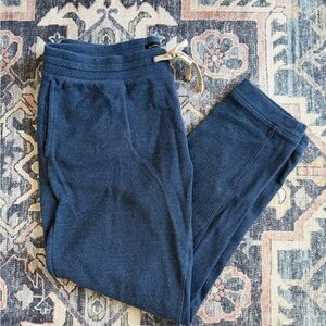 Banana Republic Navy Lounge Pants with Beige Drawstring